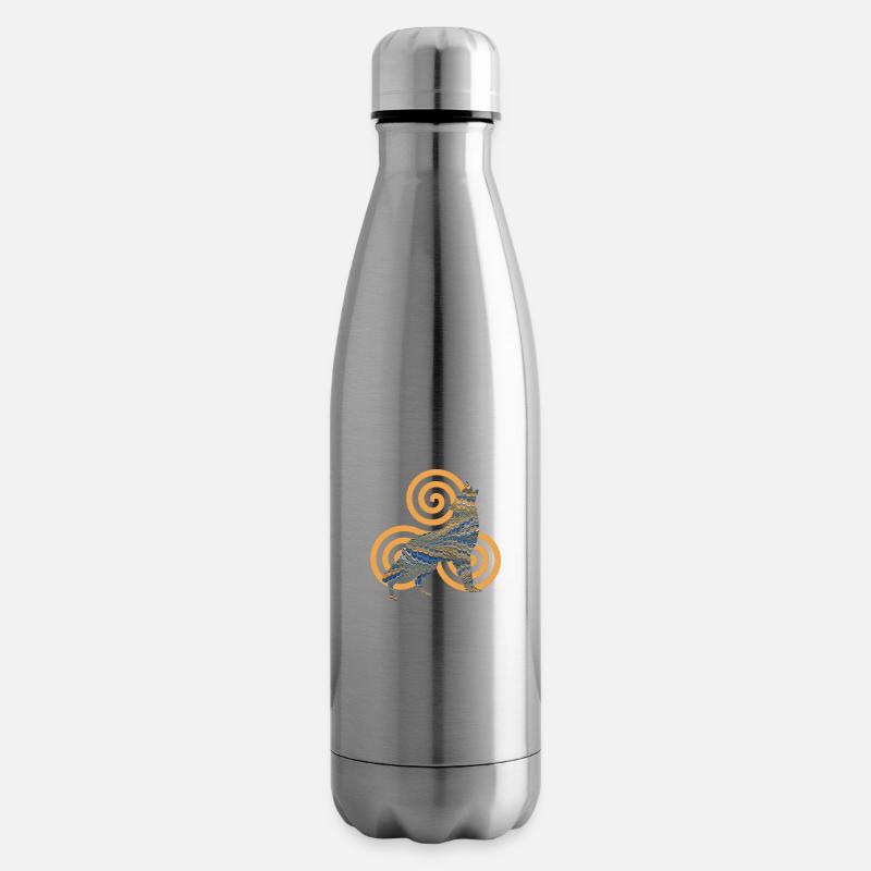 wolf e 50 mit triskele - Isolierflasche - Lightsilver