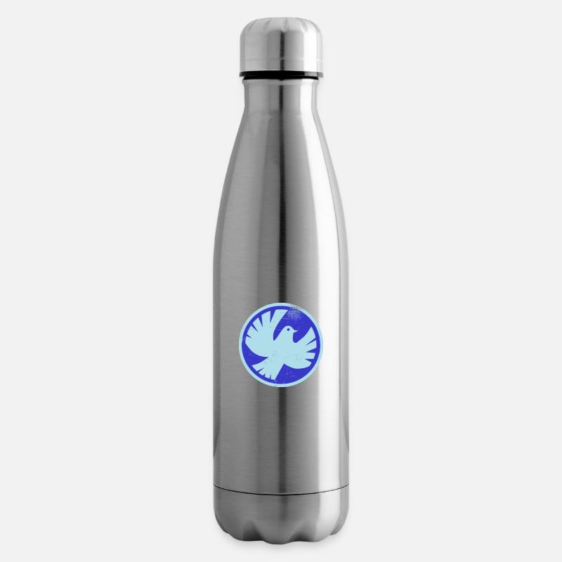 Friedenstaube - Isolierflasche - Lightsilver
