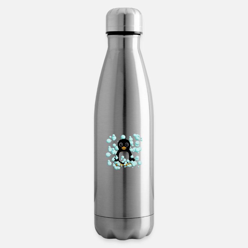 Pinguin - Isolierflasche - Lightsilver