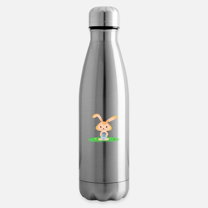 süßer Osterhase - Isolierflasche - Lightsilver