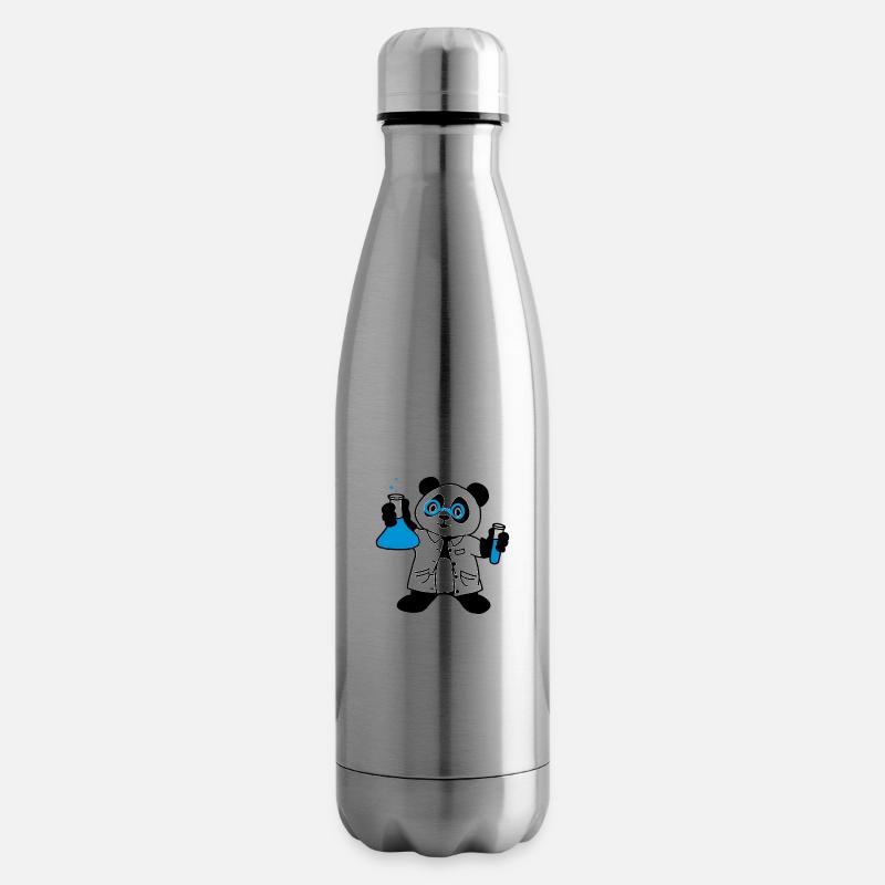 Scientifique Panda - Bouteille isotherme - argent clair