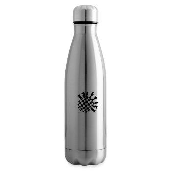 Rund Schach Kreis - Isolierflasche - Lightsilver - Rechts