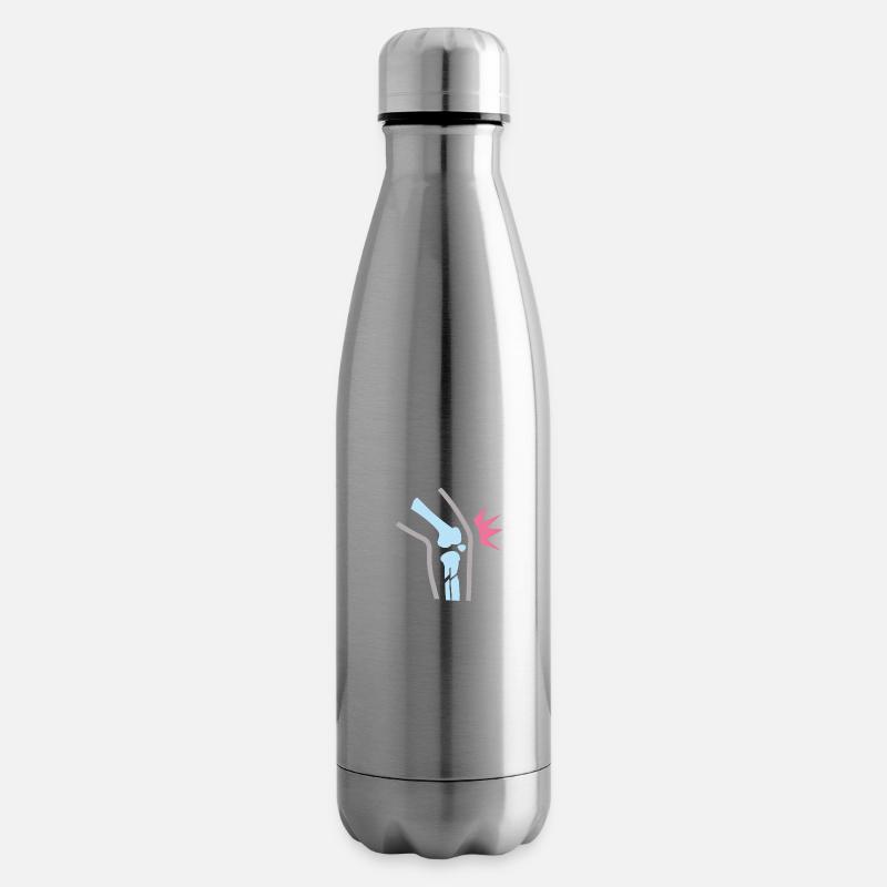 Knieschmerz - Isolierflasche - Lightsilver
