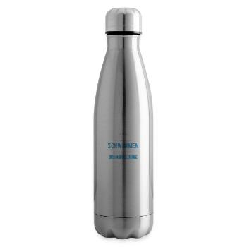 Schwimmen Schwimmer Wassersport Sport Spruch - Isolierflasche - Lightsilver - Rechts