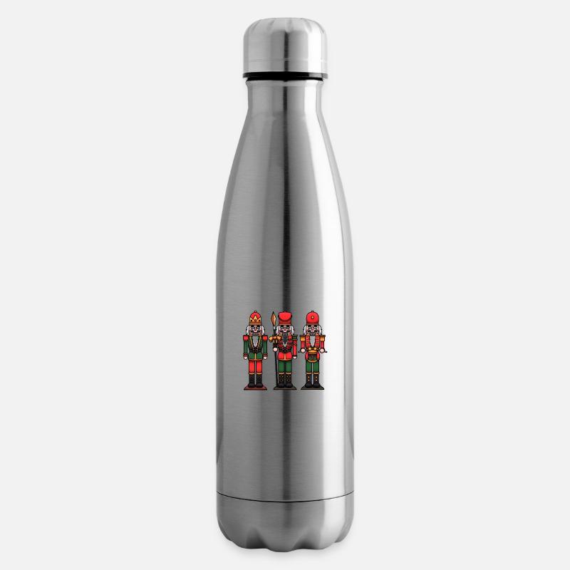 Cartoon Nussknacker's - Isolierflasche - Lightsilver