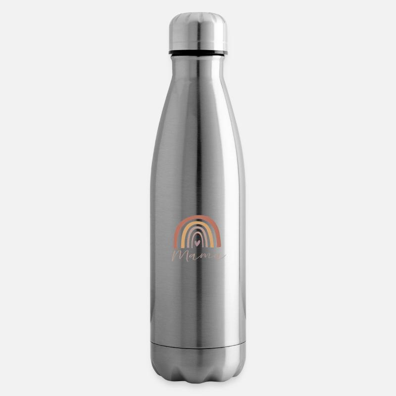 Regenbogen Mama Mom Baby Beste Mama Muttertag - Isolierflasche - Lightsilver