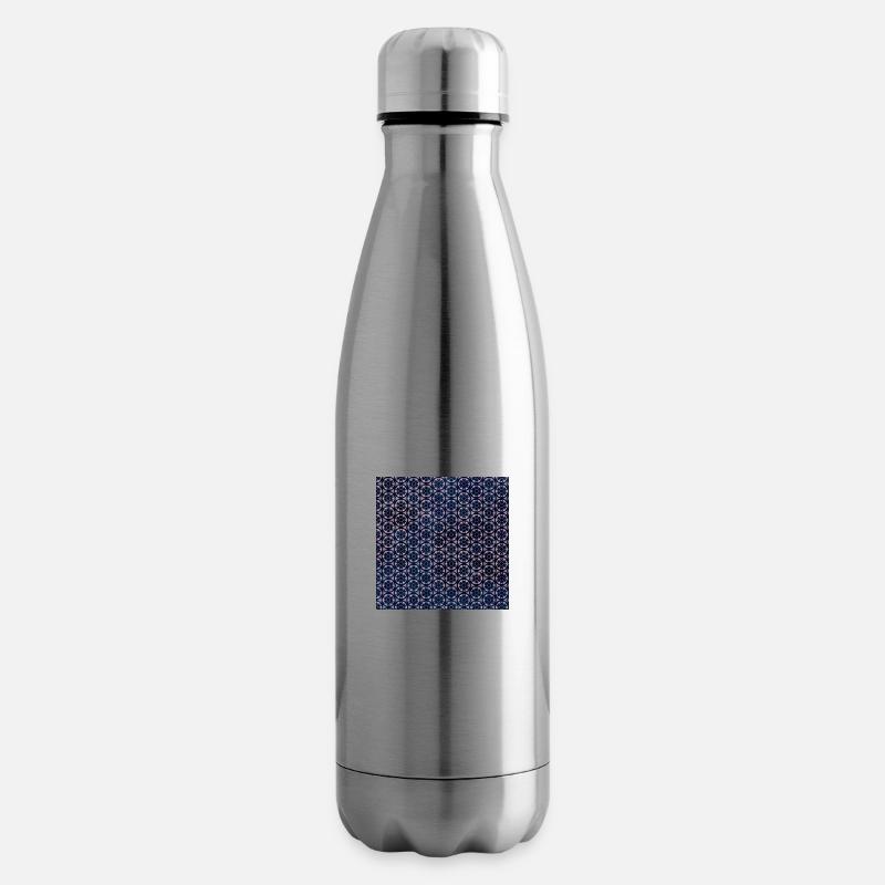 Pink Geo Tie Dye Muster - Isolierflasche - Lightsilver