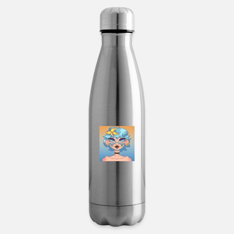 Océan doré - Bouteille isotherme - argent clair