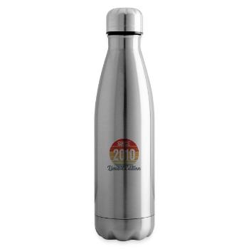 amazing since 2010 - anniversaire - Bouteille isotherme - argent clair - Droite