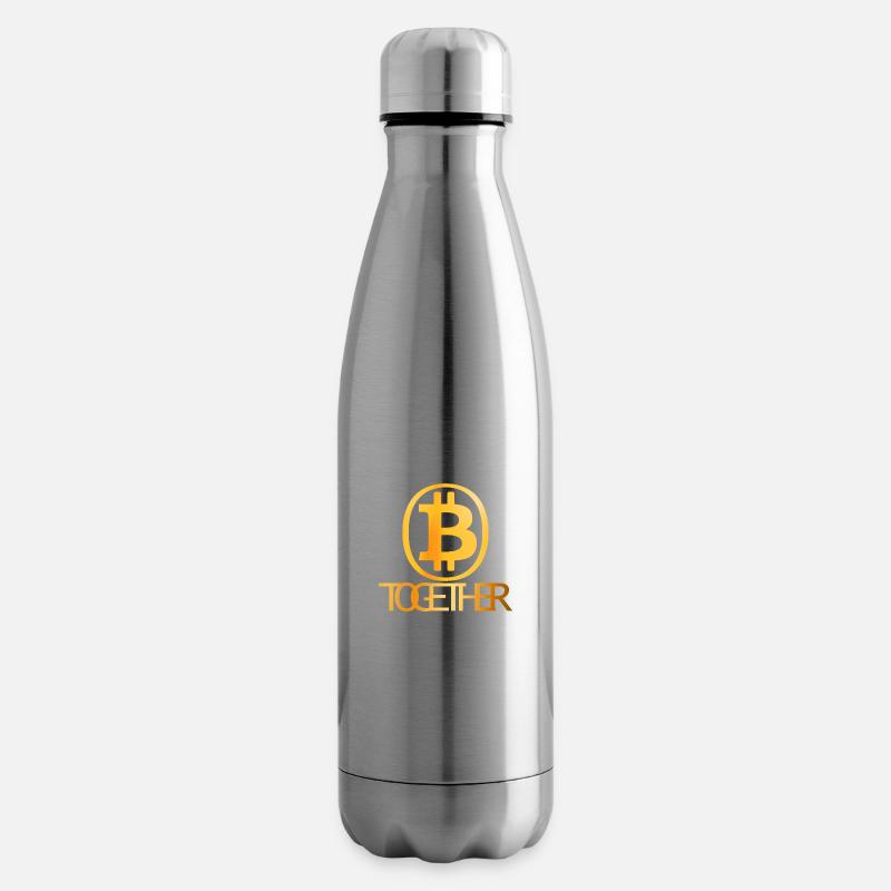 Bitcoin zusammen - Isolierflasche - Lightsilver