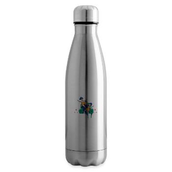 Father's Day Daughter Children Sisters - Insulated Water Bottle - silver - Right