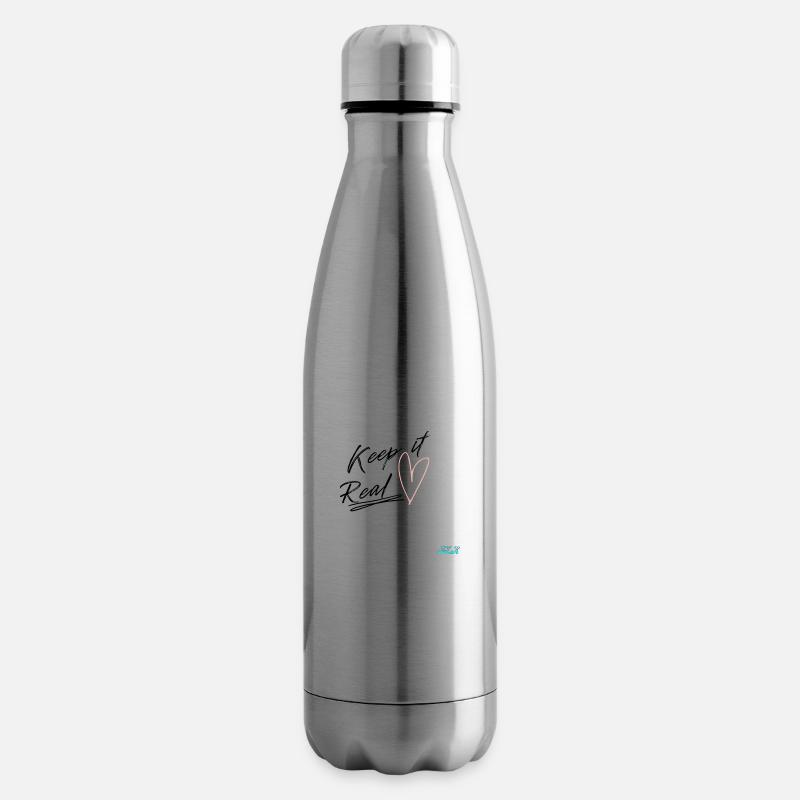 Keep it Real - Bouteille isotherme - argent clair
