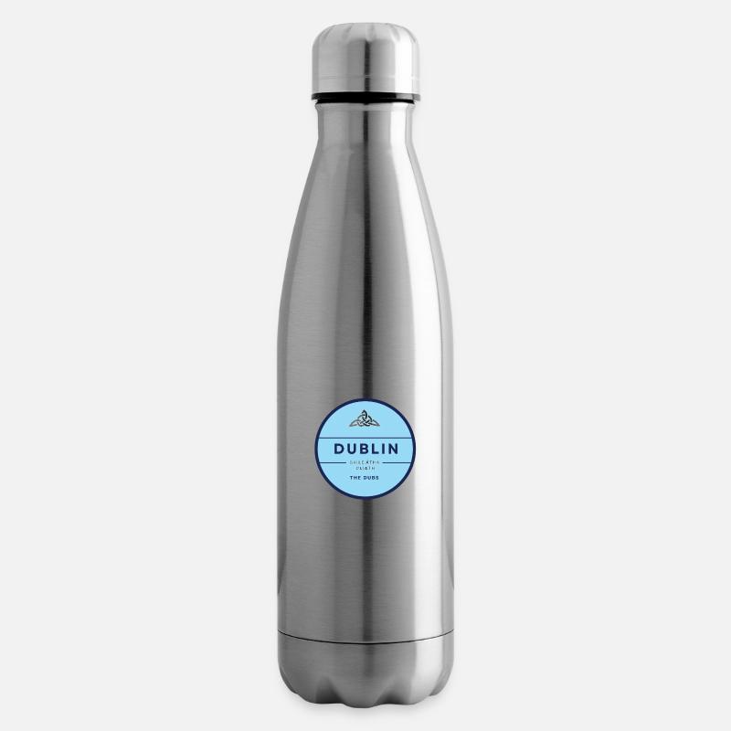 Dublin, Irlande - Bouteille isotherme - argent clair