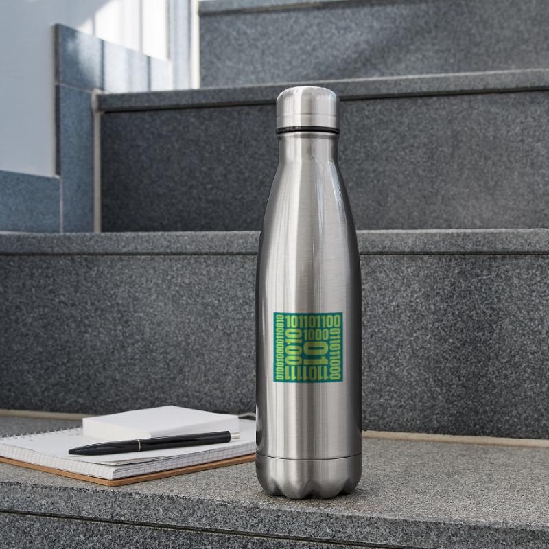Binary Code Program Language Insulated Water Bottle