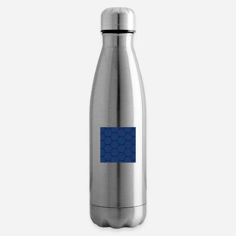 Chinese pattern - Insulated Water Bottle - silver