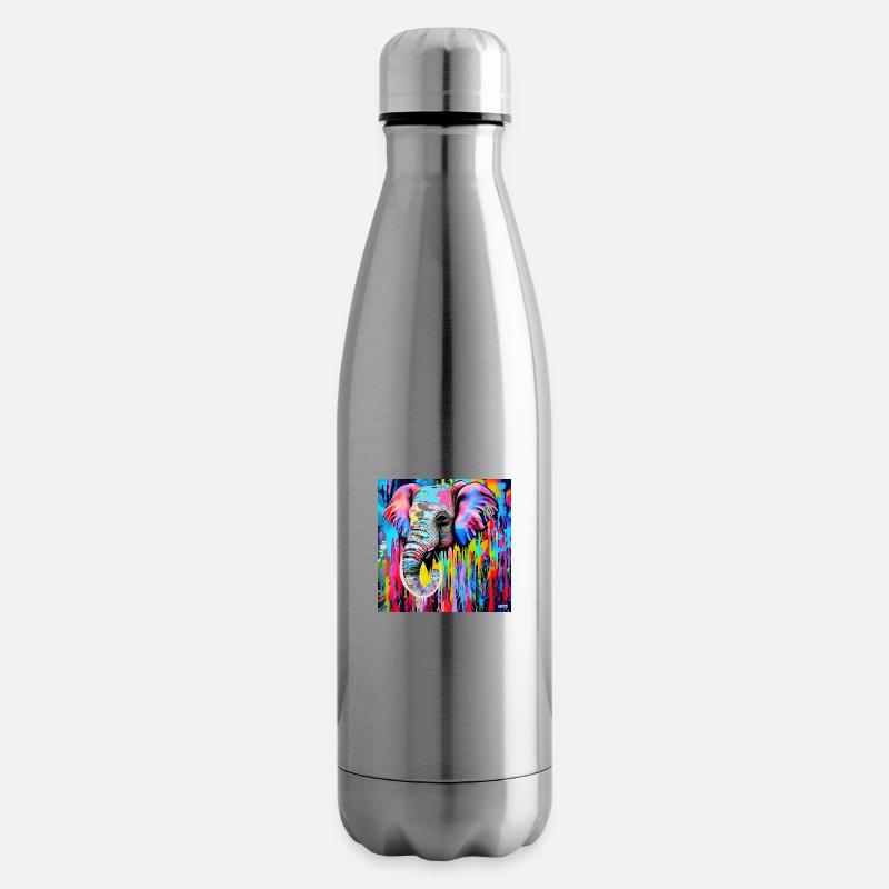 help_for_elephants_12 - Isolierflasche - Lightsilver