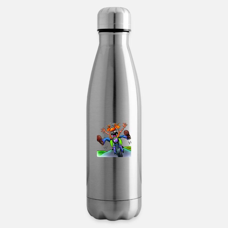 BIKER - YEEAAAA! - Isolierflasche - Lightsilver