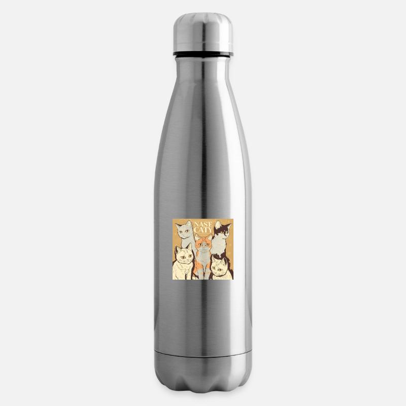 NASE CATY : DIE FÜNF MITSCHULDIGEN KATZEN - Isolierflasche - Lightsilver