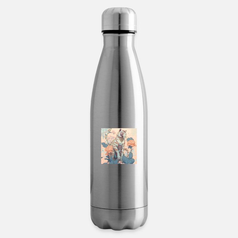 im Einklang mit der Natur Tiger - Isolierflasche - Lightsilver