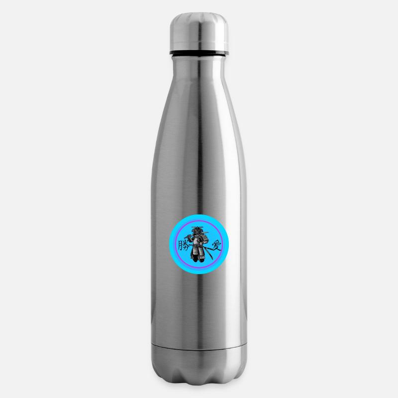 Neon Samurai - Insulated Water Bottle - silver