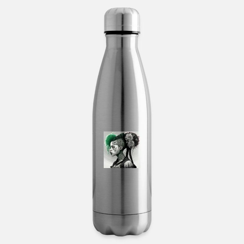 Cyberg punk AAF3BCC7 99AE 4B7D A04F 1BC4C9CC7940 - Insulated Water Bottle - silver