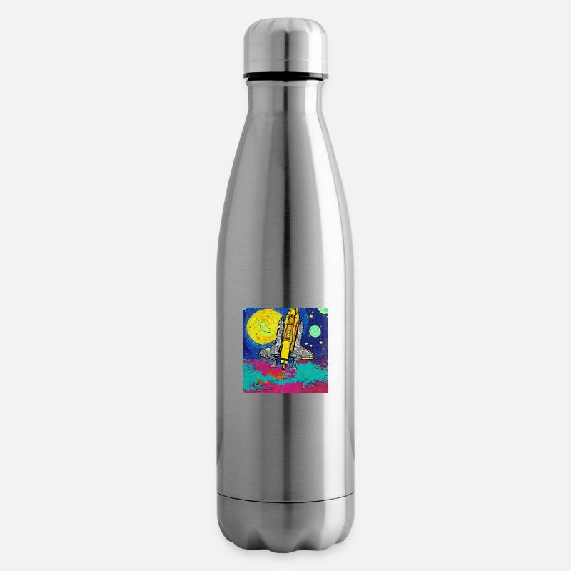 Space Shuttle Van Gogh - Insulated Water Bottle - silver