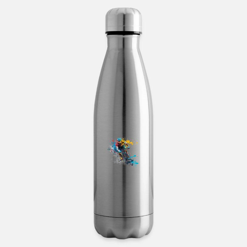 Radfahrer - Isolierflasche - Lightsilver