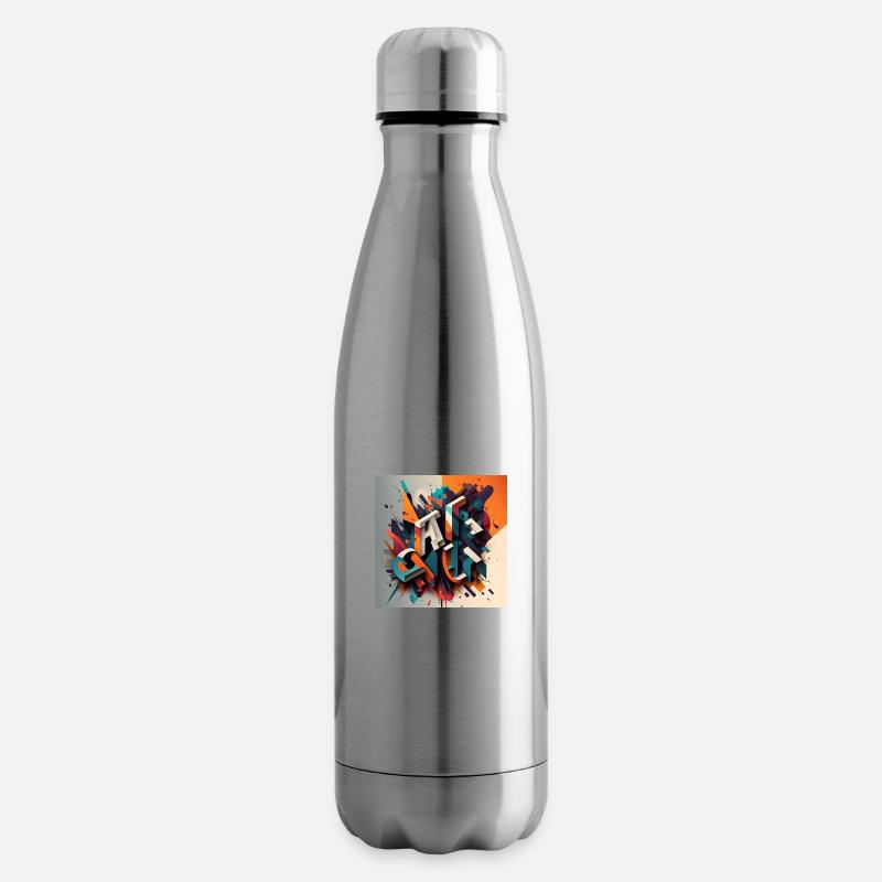 Graffiti - Insulated Water Bottle - silver