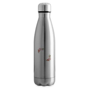 Team de la mariée floral - Bouteille isotherme - argent clair - Droite