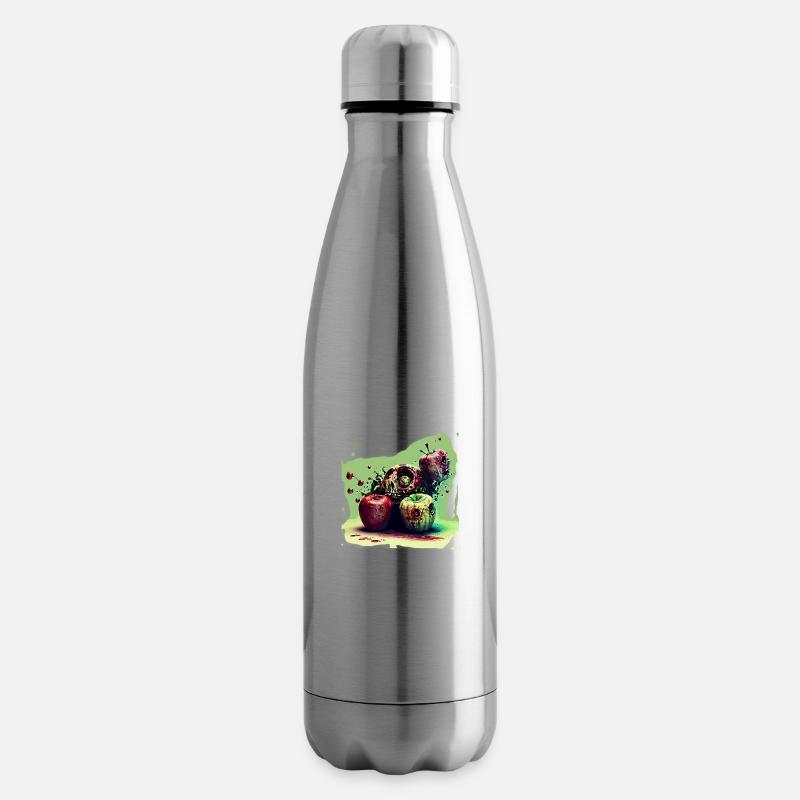 Äpfel - Isolierflasche - Lightsilver