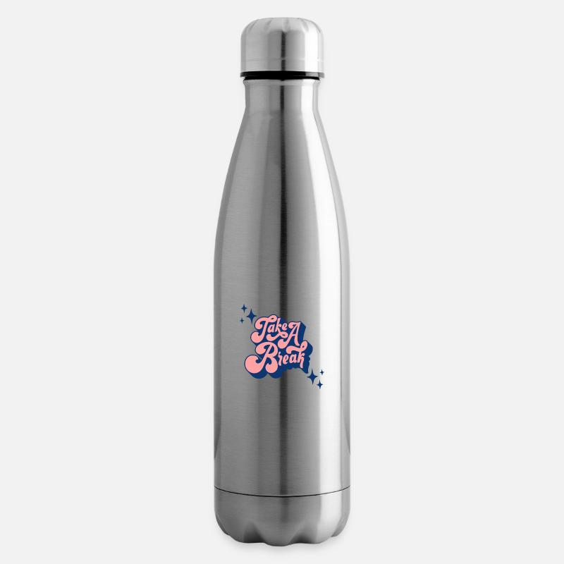 TAKE A BREAK - Insulated Water Bottle - silver