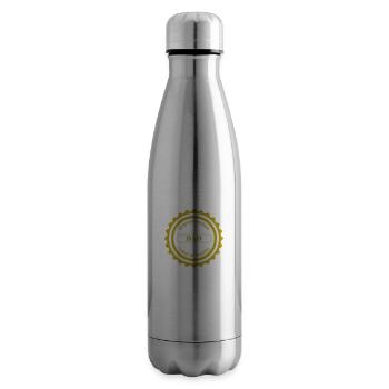 Label of Quality / Dad - Insulated Water Bottle - silver - Right
