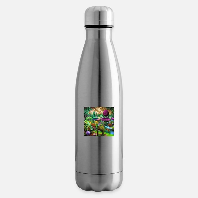 Futuristischer Garten - Isolierflasche - Lightsilver