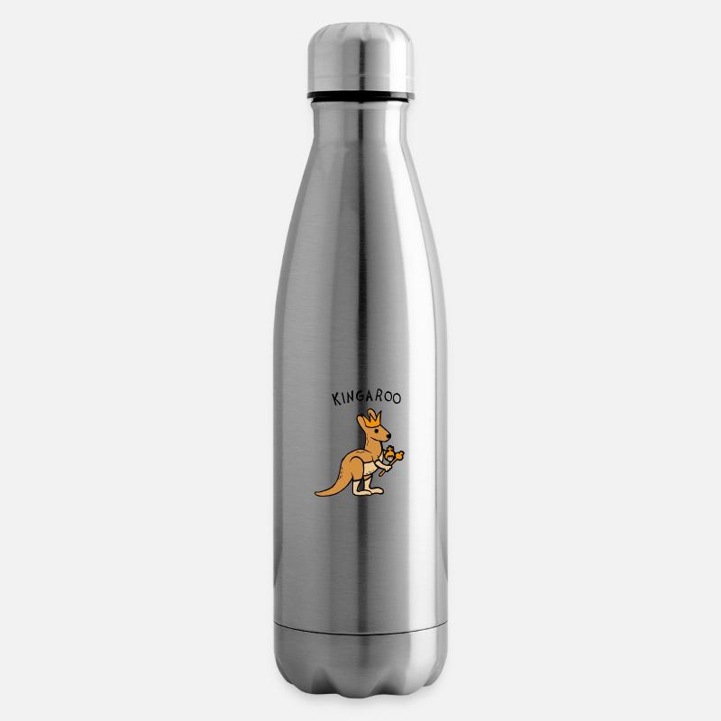 Kangourou Kingaroo - Bouteille isotherme - argent clair