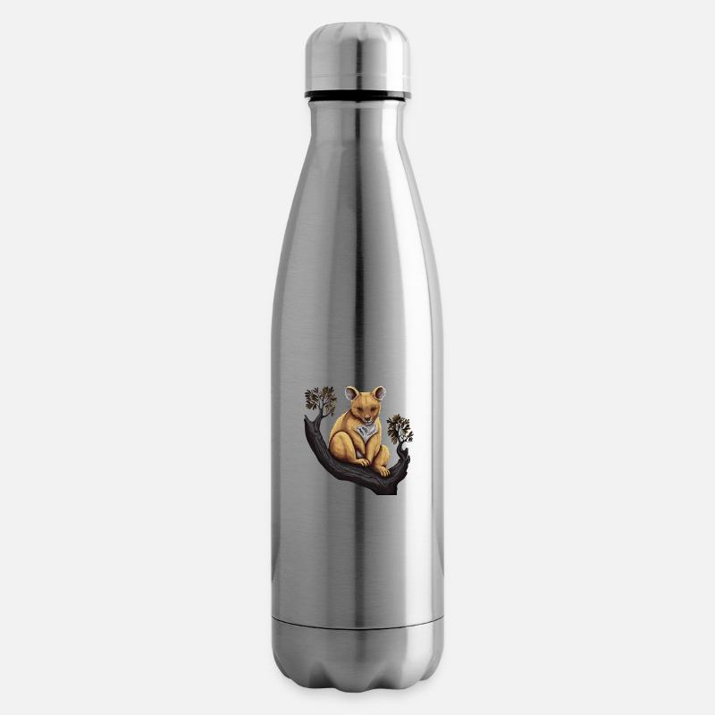 Baumkänguru Baby Känguru Beuteltier Kangaroo - Isolierflasche - Lightsilver