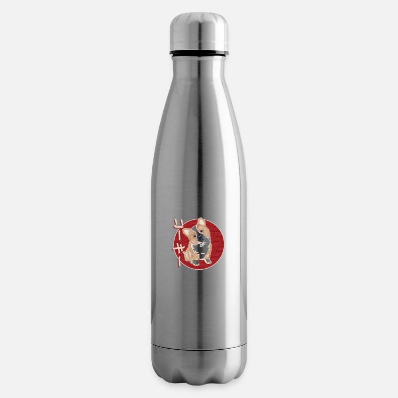 Chiot japonais Corgi - Bouteille isotherme - argent clair