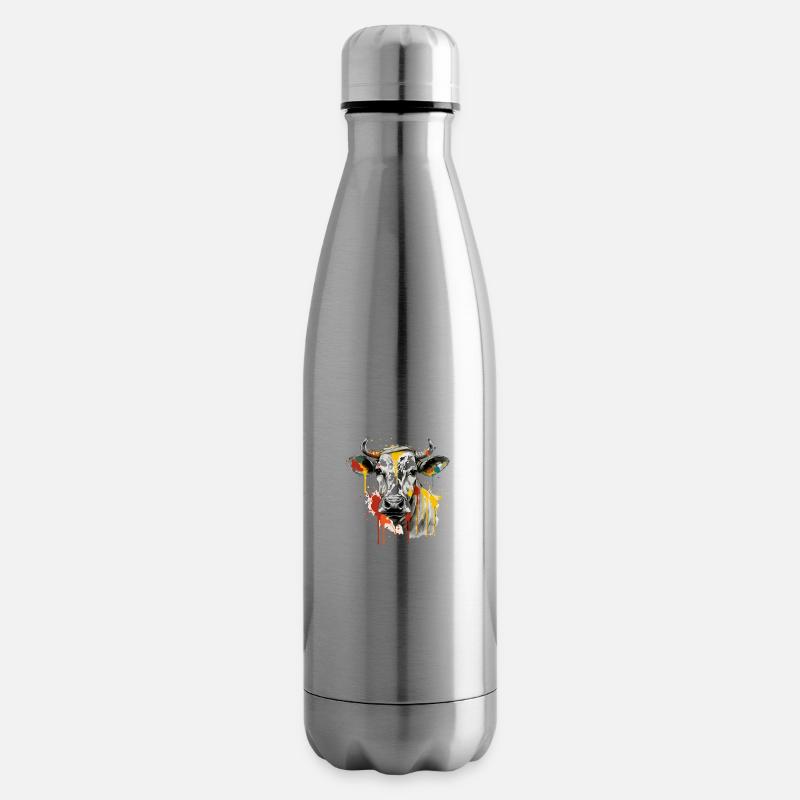 Lika la vache - Bouteille isotherme - argent clair