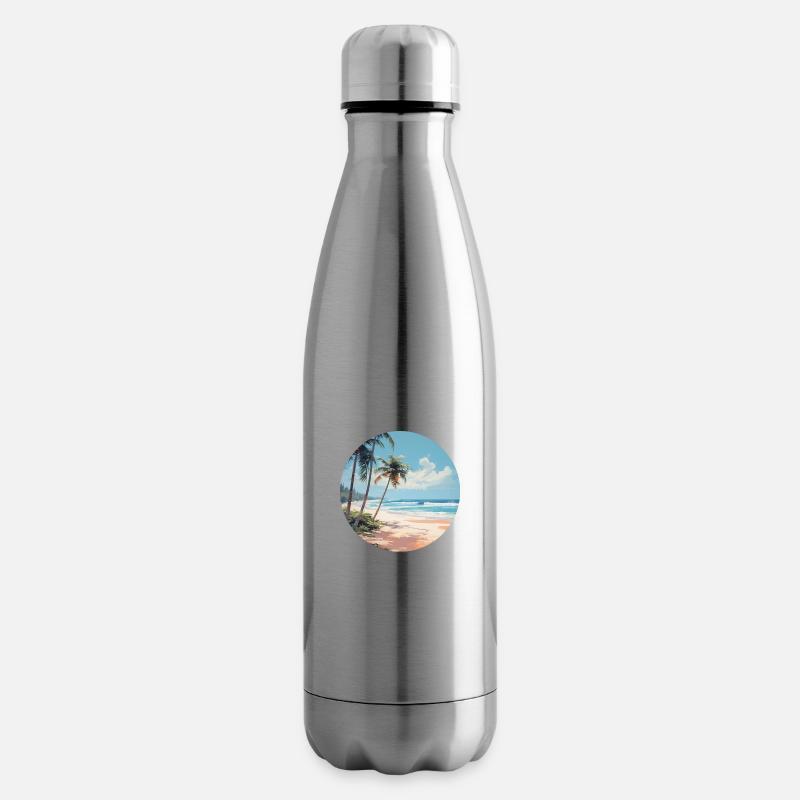 Entdecke die Sonnenseite des Strandgefühls - Isolierflasche - Lightsilver
