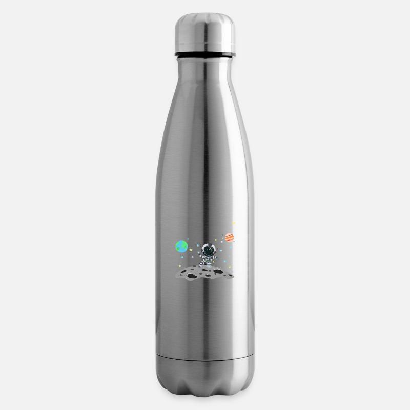 astronaute gris - Bouteille isotherme - argent clair