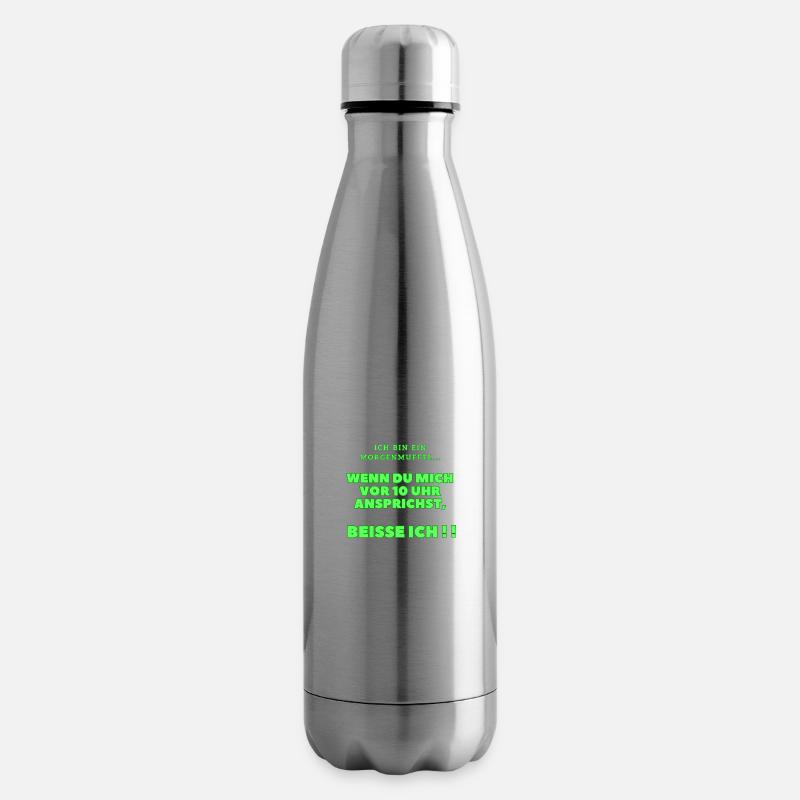 Ich bin ein Morgenmuffel... - Isolierflasche - Lightsilver