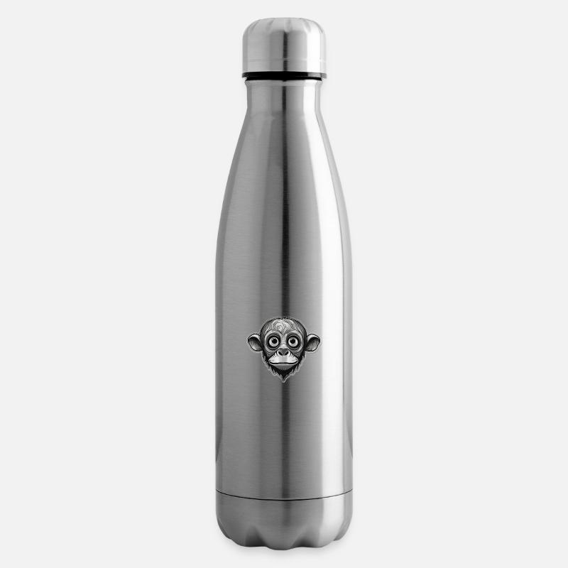 Affe - Isolierflasche - Lightsilver