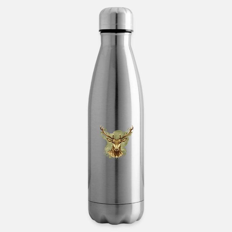 Hirsch - Isolierflasche - Lightsilver