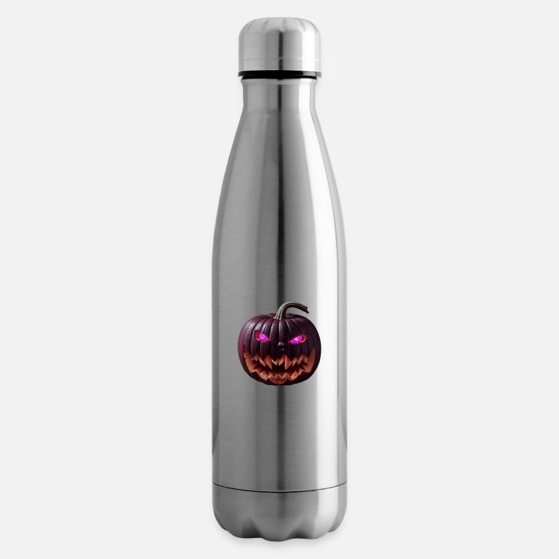 Halloweens unheimlichster Gast - der böse Kürbis - Isolierflasche - Lightsilver
