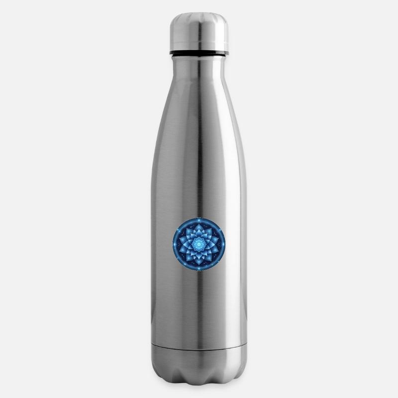 Blume der Kraft - Drittes Auge Chakra - Isolierflasche - Lightsilver