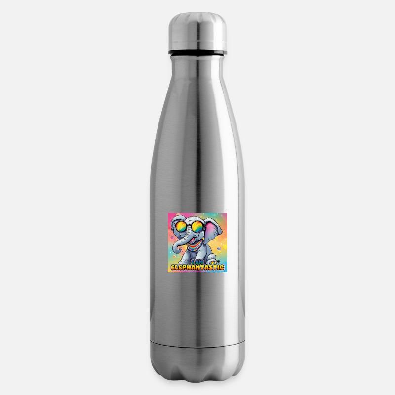 🌈🐘 Elephantastic - Elefantastic - Insulated Water Bottle - silver