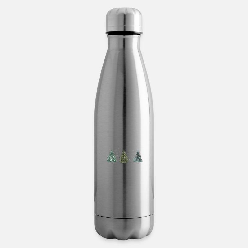 Weihnachtsbaum - Isolierflasche - Lightsilver
