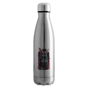 Goth Kemonomimi Bunny Anime Vaporwave Design - Bouteille isotherme - argent clair - Droite
