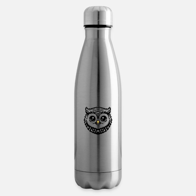 Baby Eule - Isolierflasche - Lightsilver