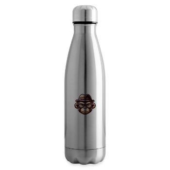 Verspielter Affe mit Brille - Isolierflasche - Lightsilver - Rechts