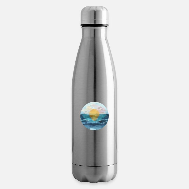 Sonnenuntergang - Isolierflasche - Lightsilver